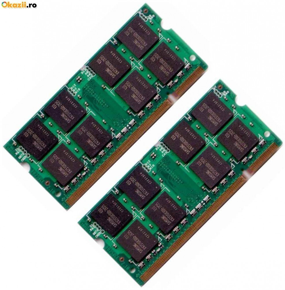 Memorie Rami Laptop DDR2 Memorii 2x2GB (4GB) 800MHz PC6400 | Okazii.ro