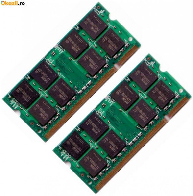 Memorie Rami Laptop DDR2 Memorii 2x2GB (4GB) 800MHz PC6400 foto