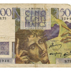 FRANTA 500 FRANCS FRANCI 1946 U