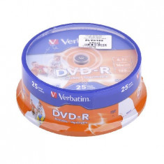 DVD-R VERBATIM 4,7 GB 16X PRINTABLE 25 BUC foto