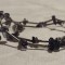 Colier argint cu AMESTIV MOV finut ELEGANT de efect SUPERB vintage DELICAT