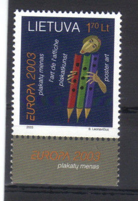 LITUANIA 2003, Europa CEPT, MNH, serie neuzata foto