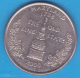 (M1141) MONEDA SUA - QUARTER DOLLAR 2000, LIT. D - MARYLAND, America de Nord