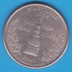 (M1134) MONEDA SUA - QUARTER DOLLAR 2000, LIT. P - MARYLAND