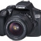 Kit aparat foto Canon EOS 1300D (cu obiectiv 18-55 IS), negru