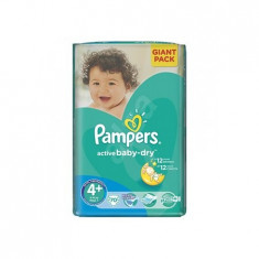 Scutece Pampers Giant Pack 4 Plus Active Baby Pentru Copii foto