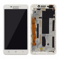 Ansamblu Display Ecran LCD Afisaj Touchscreen Digitizer Lenovo A5000 cu rama foto