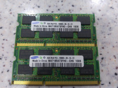 Kit memorie laptop 2 x 2Gb ddr3 1333Mhz Samsung 1,5V foto