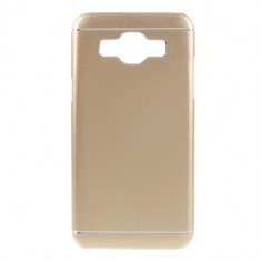 Husa Hybrid Gel TPU + Aluminiu Samsung Galaxy J5 (2015) - Gold foto