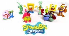 Figurine / jucarii - Set 8 figurine SpongeBob, Patrick, Calamar, Krabs, etc foto
