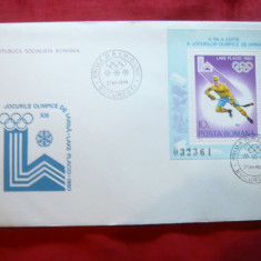 Plic FDC - Colita- Jocurile Olimpice iarna Lake Placid 1980