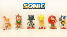 Figurine / jucarii - Set 6 figurine Sonic, Metal Sonic, Amy Rose, Super Sonic foto