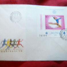 Plic FDC -Colita -Olimpiada Montreal 1976