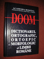 DOOM - Dictionarul Ortografic, Ortoepic si Morfologic al Limbii Romane foto