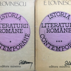 ISTORIA LITERATURII ROMANE - E. Lovinescu (vol I si III)