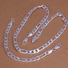 Set Bratara si Lant Barbati din Argint 925 +cutiuta foto