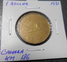 CANADA 1 dollar 1991 km 186 foto
