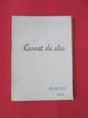 Carnet de elev vechi RSR, carnet de note vechi carnet note comunist foto