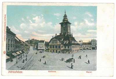 3594 - BRASOV, Market, Hall - old postcard - unused foto