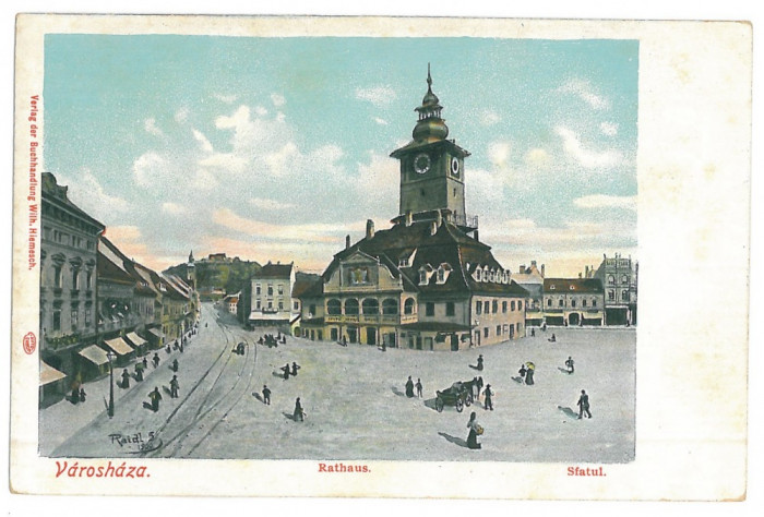 3594 - BRASOV, Market, Hall - old postcard - unused