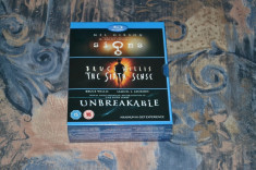 Film - Signs / The Sixth Sense / Unbreakable [3 Filme - 3 Discuri Blu-Ray], UK foto