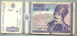 A1533 BANCNOTA-ROMANIA- 5000 LEI-1993-SERIA 0012-AVRAM IANCU-starea care se vede