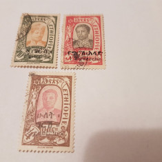 etiopia 1921-26 vederi / 3v. stampilate/ 50 euro