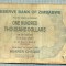 A1547 BANCNOTA-ZIMBABWE- 100 000 -2007-SERIA 44672034-starea care se vede