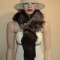 GULER DIN BLANA NATURALA DE VULPE ARGINTIE MODEL DEOSEBIT - NOU -