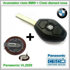 Baterie acumulator cheie BMW + cheie diamant noua pt. E36/46 E38/39 E60/61/65/66 foto