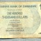 A1541 BANCNOTA-ZIMBABWE- 100 000 -2007-SERIA 1783967-starea care se vede