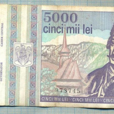 A1520 BANCNOTA-ROMANIA- 5000 LEI-1993-SERIA 0010-AVRAM IANCU-starea care se vede