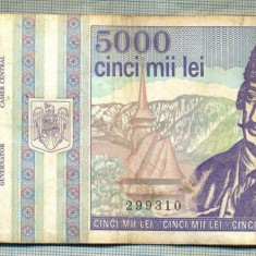 A1510 BANCNOTA-ROMANIA- 5000 LEI-1993-SERIA 0018-AVRAM IANCU-starea care se vede