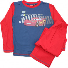 Pijama Lightning Mcqueen pentru copii, rosu cu albastru foto