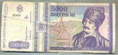 A1522 BANCNOTA-ROMANIA- 5000 LEI-1993-SERIA 0020-AVRAM IANCU-starea care se vede foto