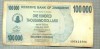A1548 BANCNOTA-ZIMBABWE- 100 000 -2007-SERIA 5623586-starea care se vede