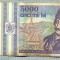 A1505 BANCNOTA-ROMANIA- 5000 LEI-1993-SERIA 0006-AVRAM IANCU-starea care se vede