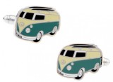 Butoni noi tema auto vw camper microbuz + cutie cadou, Inox