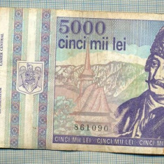 A1515 BANCNOTA-ROMANIA- 5000 LEI-1993-SERIA 0014-AVRAM IANCU-starea care se vede