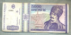 A1513 BANCNOTA-ROMANIA- 5000 LEI-1993-SERIA 0024-AVRAM IANCU-starea care se vede foto