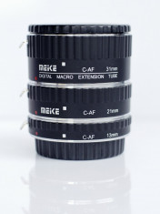 Tub de extensie macro Meike cu contacte pt. Auto Focus pentru Canon foto