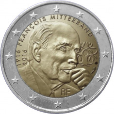 REDUCERE - Franta moneda comemorativa 2 euro 2016 - Mitterrand - UNC foto