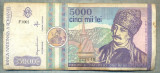 A1507 BANCNOTA-ROMANIA- 5000 LEI-1992-SERIA 0001-AVRAM IANCU-starea care se vede