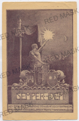 3614 - CLUJ - old postcard - used - 1923 foto