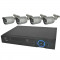 Resigilat : Kit PNI House IPMAX POE Two - NVR IP ONVIF si 4 camere HD cu IP 1080P