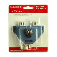 Aproape nou: Spliter coaxial Albrecht CX 201 Cod 7401 cu 2 cai pentru montaj 2 ante foto