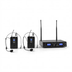 Malone Duett Pro V2, Set microfon fara fir UHF cu 2 canale, gama de 50 m foto