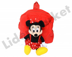 Rucsac cu papusa Minnie Mouse pentru copii foto