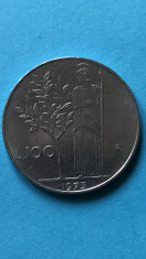 100 LIRE 1975, ITALIA foto