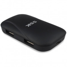 Hub USB 2.0 SSK SHU037 Negru foto